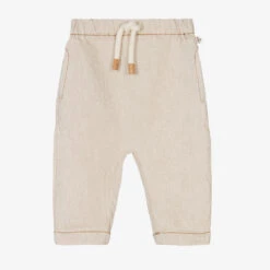 1 + In The Family Beige Linen Trousers