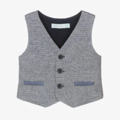 Abel & Lula Boys Blue Waistcoat