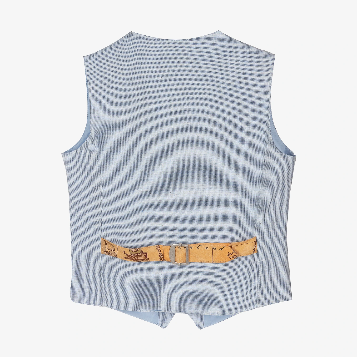 Alviero Martini Blue Geo Map Baby Waistcoat 2 Alviero Martini Blue Geo Map Baby Waistcoat - Image 2