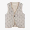 Alviero Martini Boys Beige 1st Classe Monogram Waistcoat