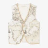 Alviero Martini Boys Ivory Geo Map Waistcoat