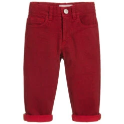 Alviero Martini Boys Red Cotton Trousers