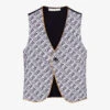 Alviero Martini Boys White & Blue Waistcoat
