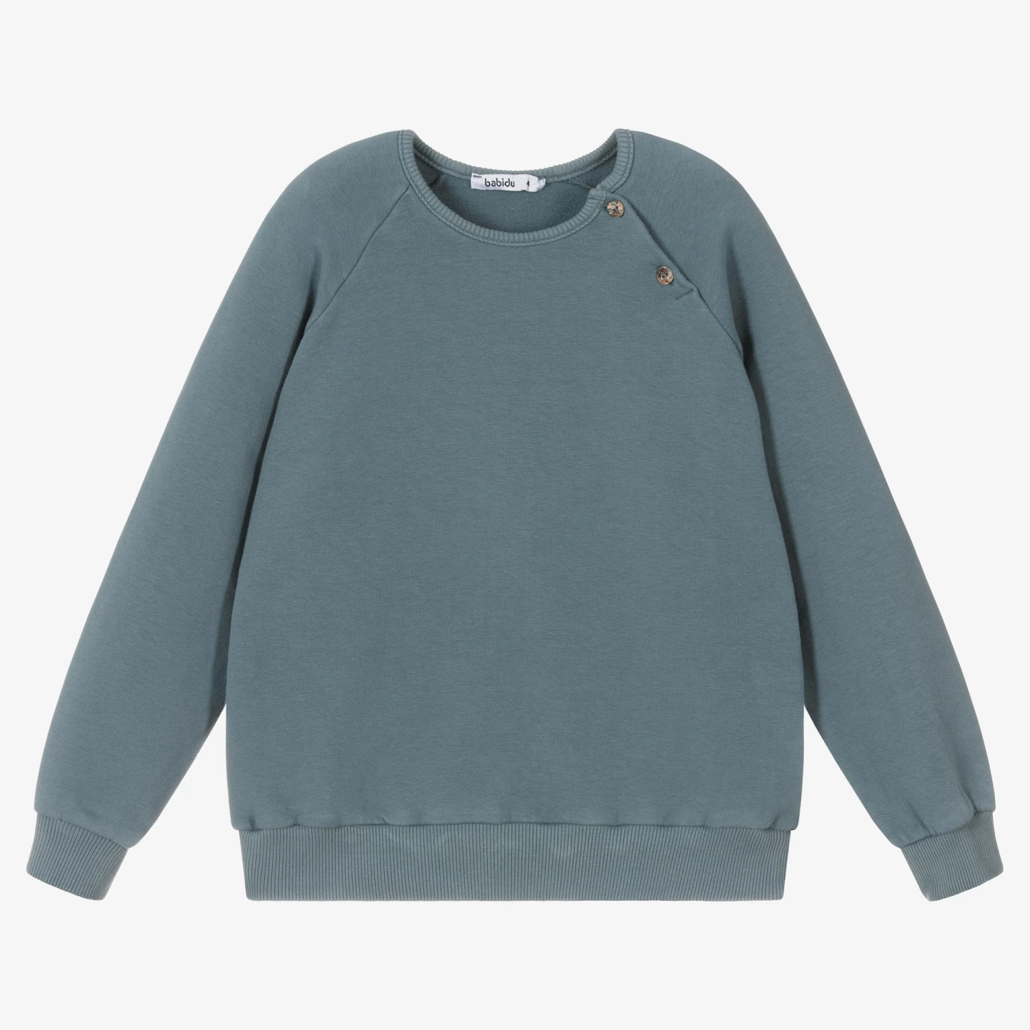 Babidu Grey Cotton Sweatshirt 1 Babidu Grey Cotton Sweatshirt