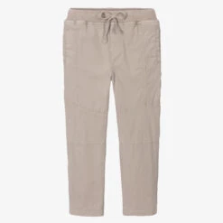 Boboli Boys Beige Cotton Trousers