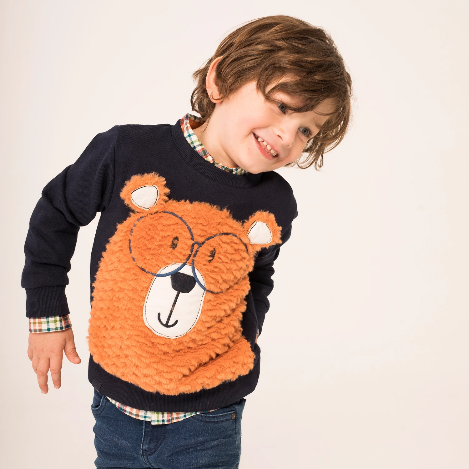 Boboli Boys Blue Cotton Sweatshirt 2 Boboli Boys Blue Cotton Sweatshirt - Image 2