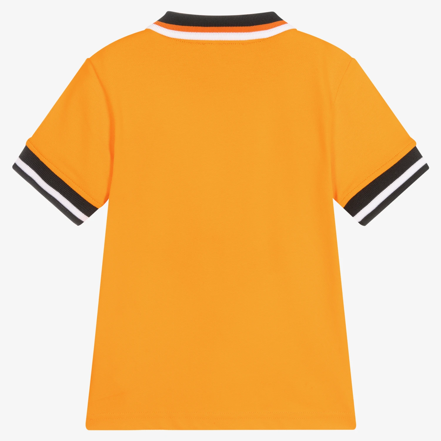 DKNY Boys Orange Cotton Piqué Polo Shirt 2 DKNY Boys Orange Cotton Piqué Polo Shirt - Image 2