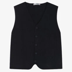 Dr. Kid Boys Blue Knitted Waistcoat