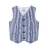 Dr. Kid Boys Blue Striped Waistcoat