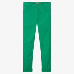 Dr. Kid Boys Green Cotton Trousers