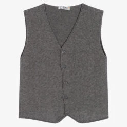 Dr. Kid Boys Grey Knitted Waistcoat