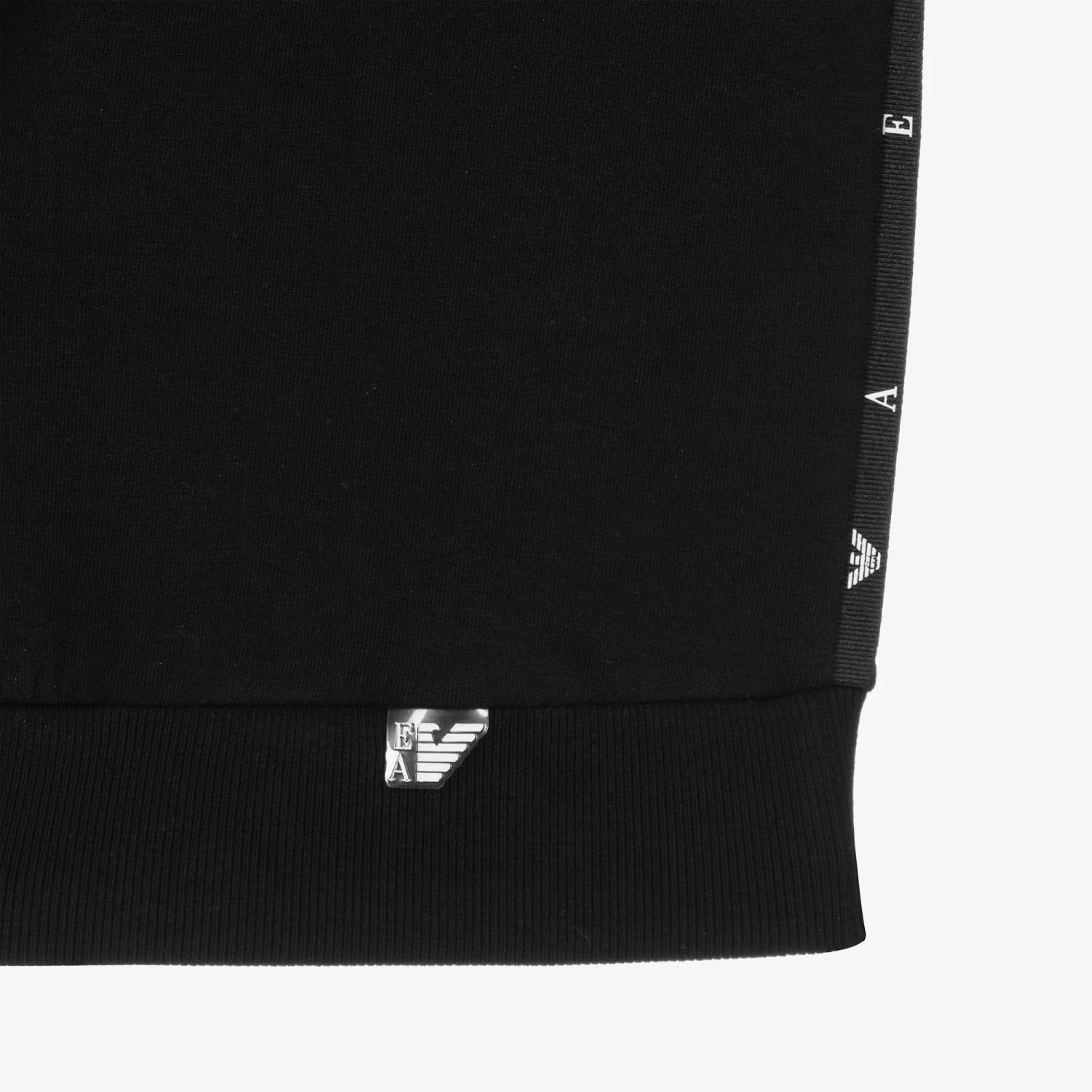 Emporio Armani Black Logo Tape Sweatshirt 3 Emporio Armani Black Logo Tape Sweatshirt - Image 3