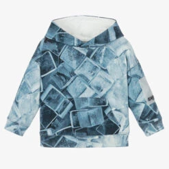 Emporio Armani Boys Blue Earctic Ice Hoodie