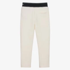 Emporio Armani Boys Ivory Cotton Logo Trousers -Casual Wear Co Shop emporio armani boys ivory cotton logo trousers 494244 8f274120b9ea7947aa83bb18ac3b69631d18e33e