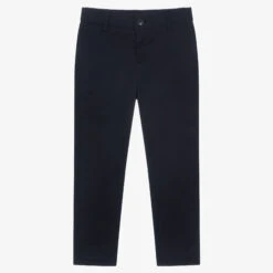 Emporio Armani Boys Navy Blue Chino Trousers