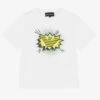 Emporio Armani Boys White Cartoon Logo T-Shirt