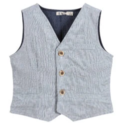 Everything Must Change Blue Striped Waistcoat