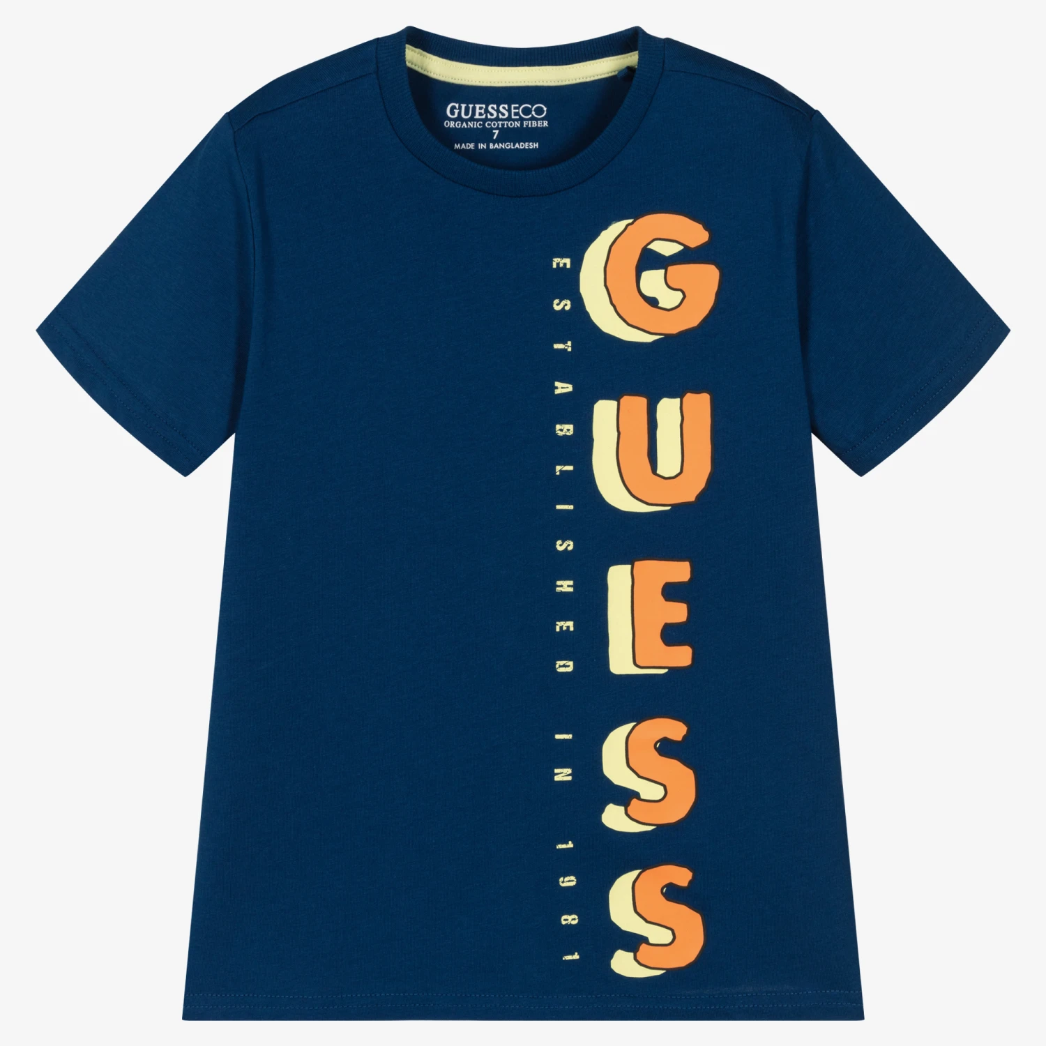 Guess Boys Blue Cotton Logo T-Shirt 1 Guess Boys Blue Cotton Logo T-Shirt