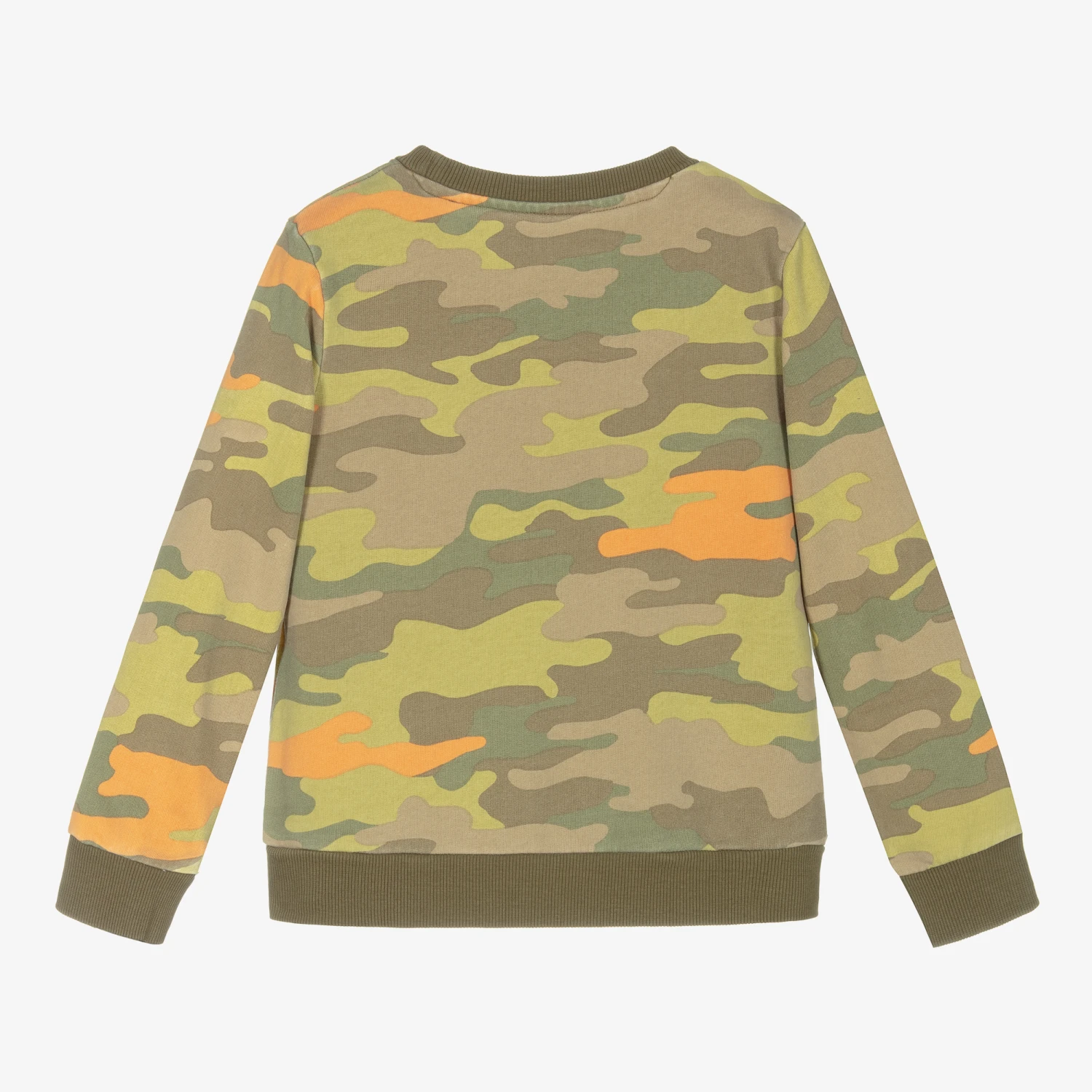 Guess Boys Green Camo Sweatshirt 3 Guess Boys Green Camo Sweatshirt - Image 3