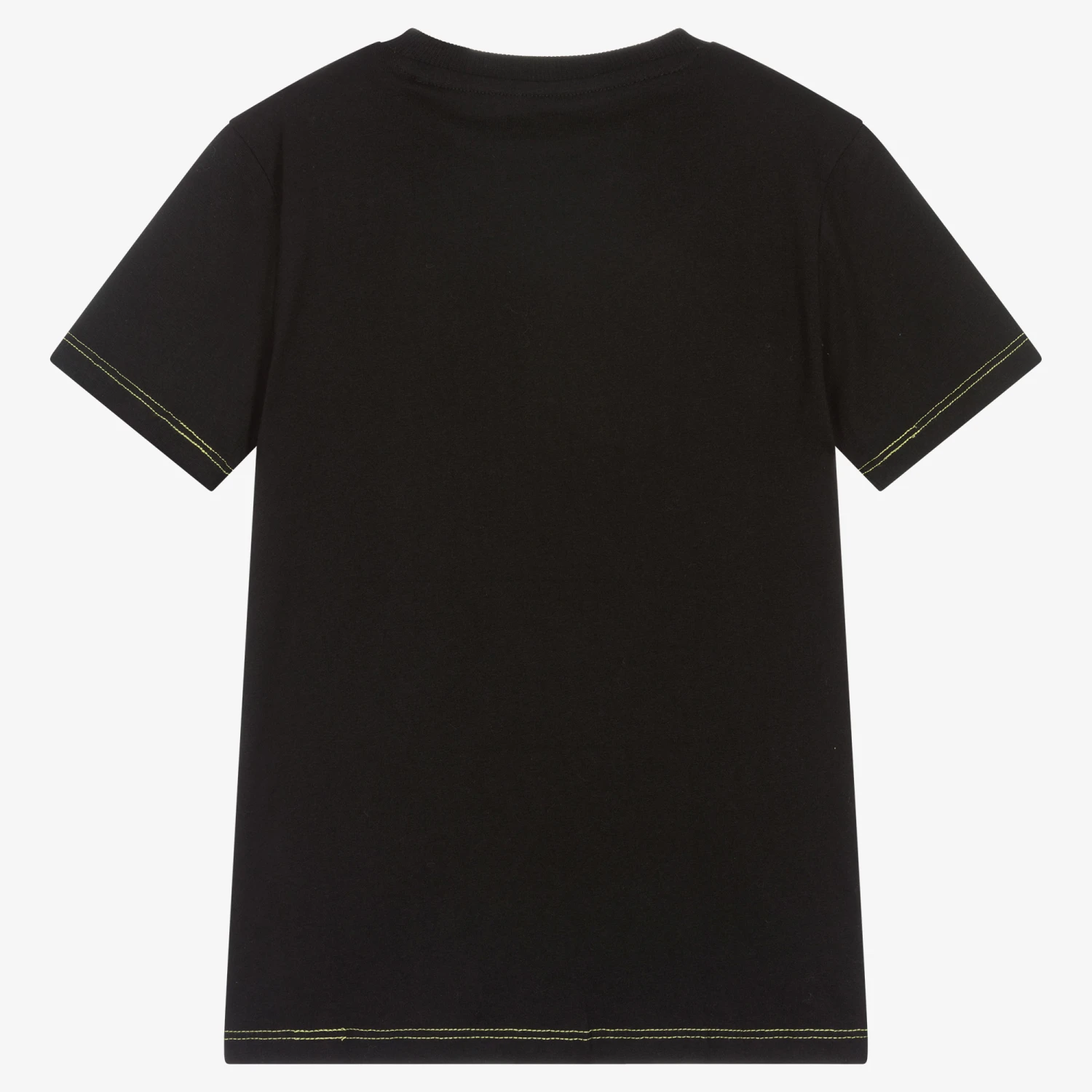 Guess Junior Boys Black Cotton Logo T-Shirt 2 Guess Junior Boys Black Cotton Logo T-Shirt - Image 2