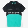 Hackett Aston Martin Racing Cotton Colourblock Polo Shirt