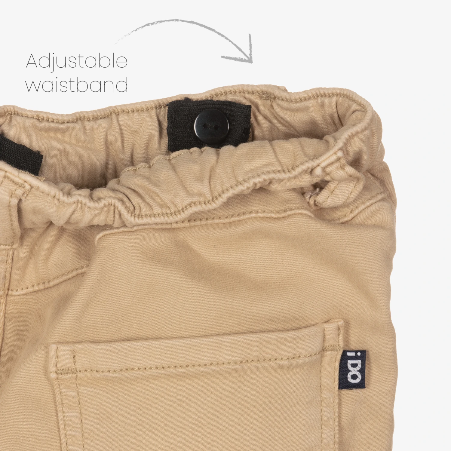 IDO Baby Boys Beige Chino Trousers 3 IDO Baby Boys Beige Chino Trousers - Image 3