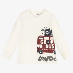 IDO Baby Boys Ivory Cotton Top