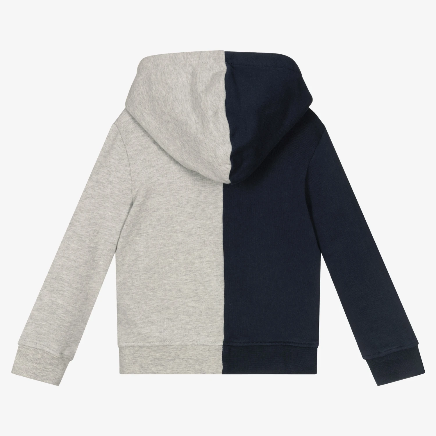 IKKS Boys Blue & Grey Cotton Hoodie 2 IKKS Boys Blue & Grey Cotton Hoodie - Image 2