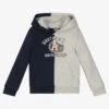IKKS Boys Blue & Grey Cotton Hoodie