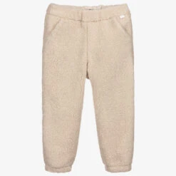 Il Gufo Boys Beige Faux Fur Trousers
