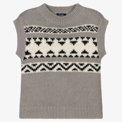 Il Gufo Boys Grey Knitted Slipover