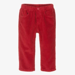 Il Gufo Boys Red Corduroy Trousers