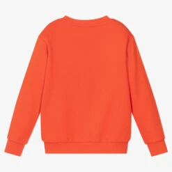 KENZO KIDS Boys Orange Logo Sweatshirt -Casual Wear Co Shop kenzo kids boys orange logo sweatshirt 502310 7a6bcb15b7665114fa3232c2ae02ba20f466acd4