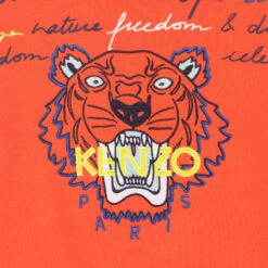 KENZO KIDS Boys Orange Tiger Sweatshirt -Casual Wear Co Shop kenzo kids boys orange tiger sweatshirt 470599 abe5573943422974b370bf9e4d1b3f1f0a09015d