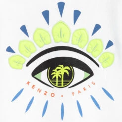 KENZO KIDS White Cotton Eye Sweatshirt -Casual Wear Co Shop kenzo kids white cotton eye sweatshirt 298438 cbe57c0c8b3fbef63c016facec80706c03dedf96