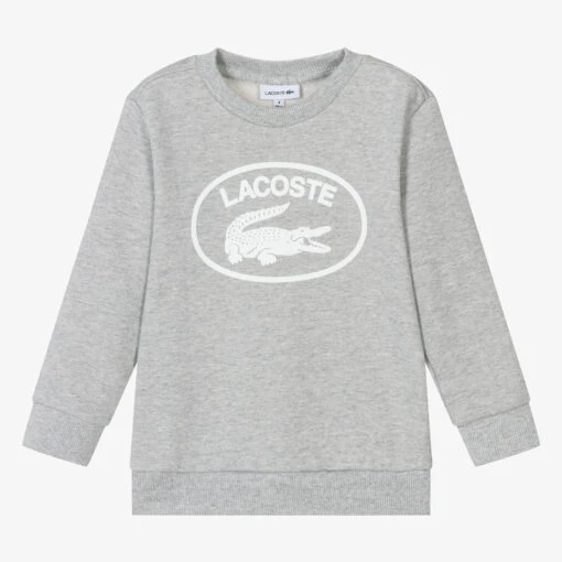 Lacoste Grey Marl Cotton Sweatshirt -Casual Wear Co Shop lacoste grey marl cotton sweatshirt 554306 f946b5c9d58c499bcfde6b38fff84122559afffe