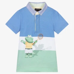 Lapin House Blue Crocodile Polo Shirt