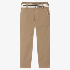 Lapin House Boys Beige Cotton Chino Trousers