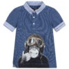 Lapin House Boys Blue Polo Shirt
