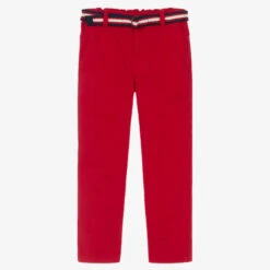Lapin House Boys Red Cotton Chino Trousers