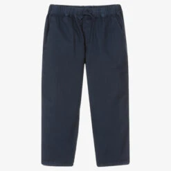 Laranjinha Boys Navy Blue Cotton Trousers