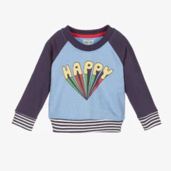 Lilly And Sid Blue Organic Cotton Sweatshirt