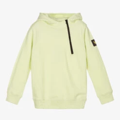 Lyle & Scott Boys Green Cotton Hoodie