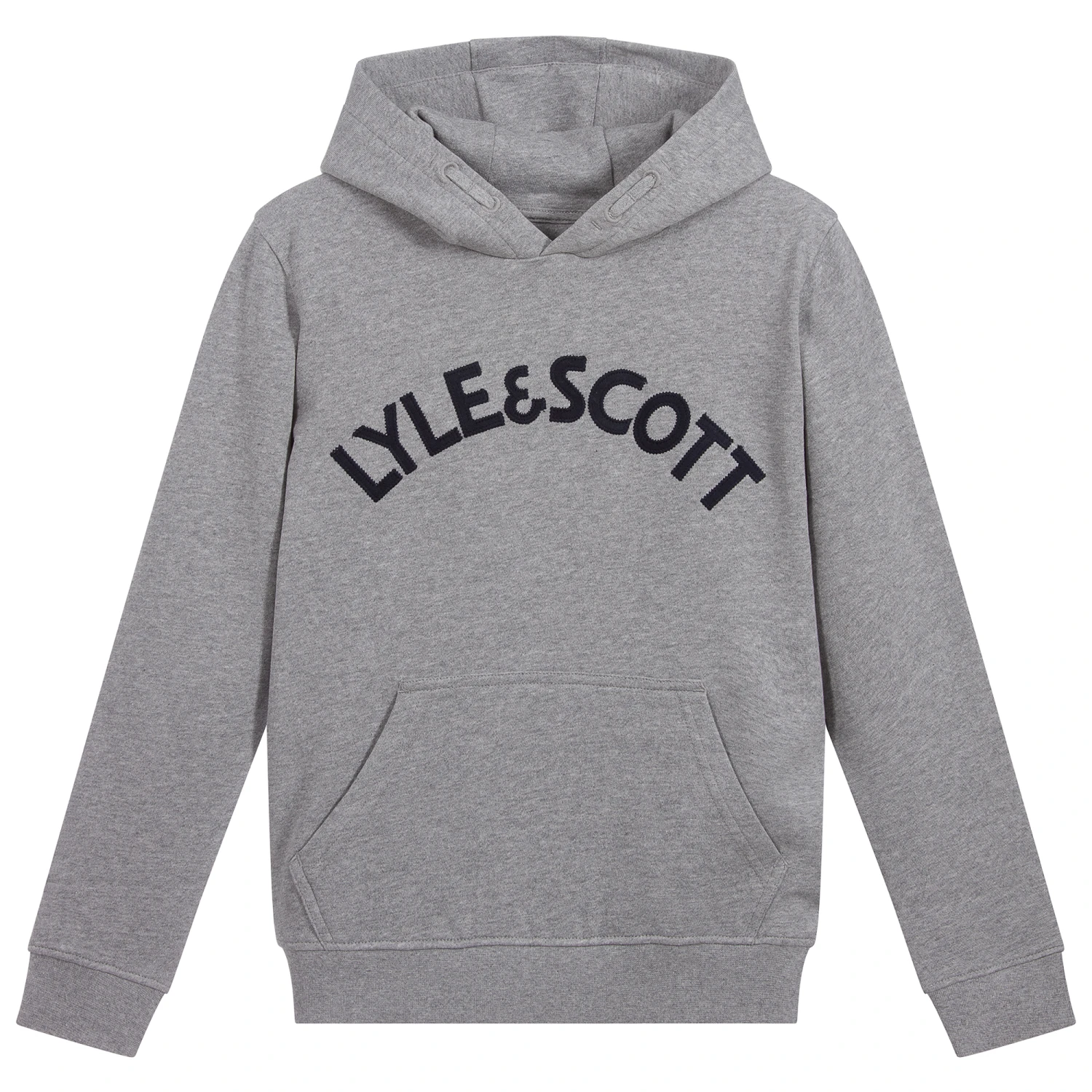 Lyle & Scott Boys Grey Cotton Logo Hoodie 1 Lyle & Scott Boys Grey Cotton Logo Hoodie