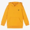 Lyle & Scott Boys Yellow Cotton Logo Hoodie