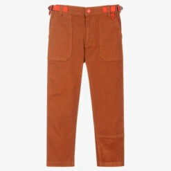 MARC JACOBS Boys Brown Cotton Trousers