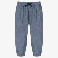 Mayoral Boys Blue Casual Cotton Trousers