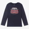 Mayoral Boys Blue Cotton Car Top