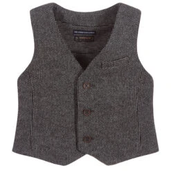 Mayoral Boys Blue & Grey Waistcoat