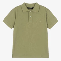 Mayoral Nukutavake Boys Green Cotton Polo Shirt